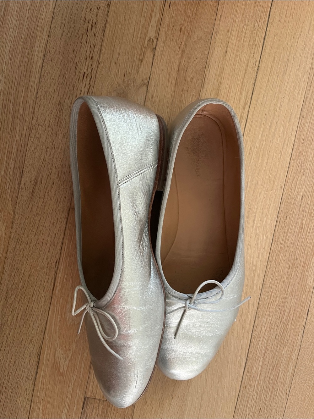 Mansur Gavriel Silver Dream Ballet Flats 38 - Picture 7 of 8